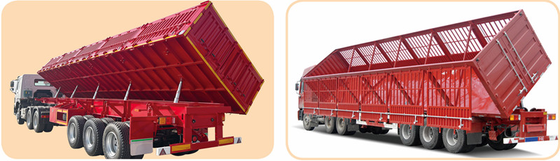 side dump tipper trailer