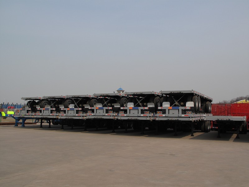 ELITE 2 axle  flatbed trailers shipping Sierra Leone