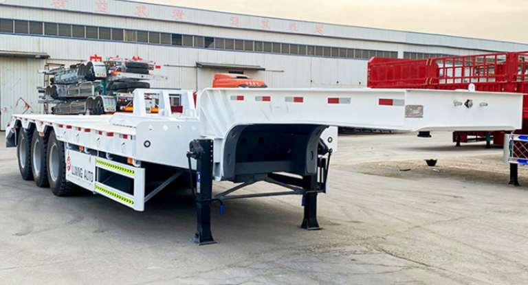 low bed truck trailer
